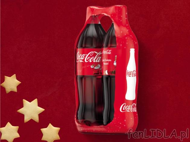 Coca-cola 2x2L , cena 2,00 PLN za 2x2L, 1L=1,67 PLN. 
*cena wyłącznie przy zakupie ...