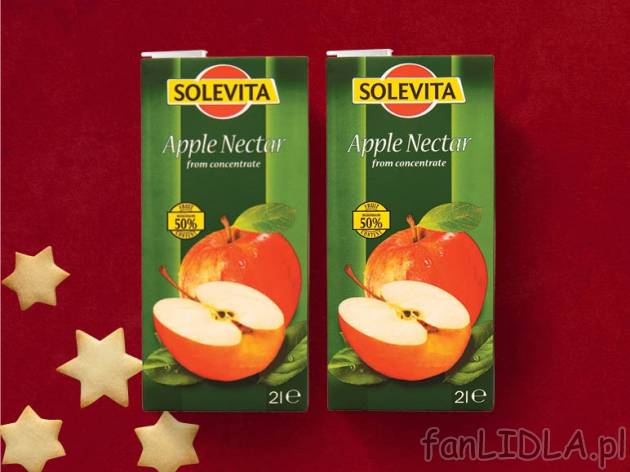 Nektar jabłkowy , cena 2,00 PLN za 2x2L, 1L=1,25 PLN.