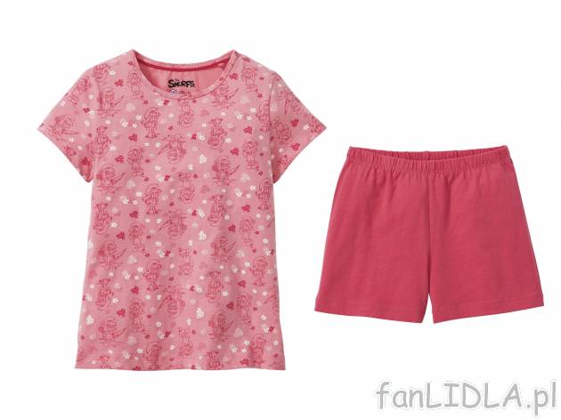 Piżama , cena 19,99 PLN. Dwuczęściowa różowa piżama dziewczęca. 
- rozmiary: ...