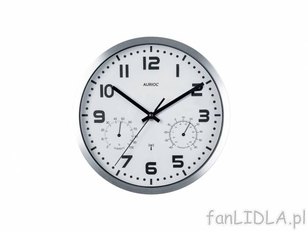 Zegar ścienny sterowany radiowo marki Auriol, cena 39,99 PLN za 1 szt. 
- wymiary: ...