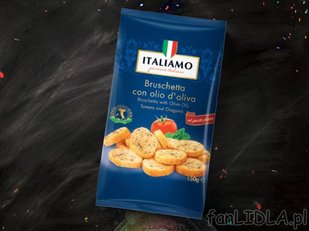 Bruschetta , cena 3,99 PLN za 150 g/ opak., 100g=2,66 PLN.