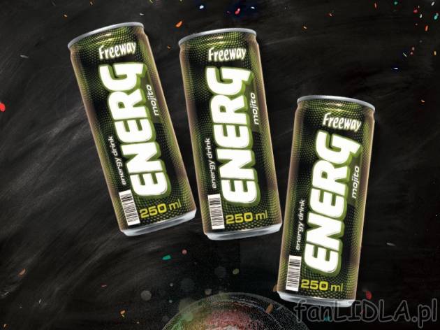 Energ Mojito 3x250 ml , cena 3,00 PLN za 3x250 ml, 1L=4,44 PLN. 
** cena wyłącznie ...