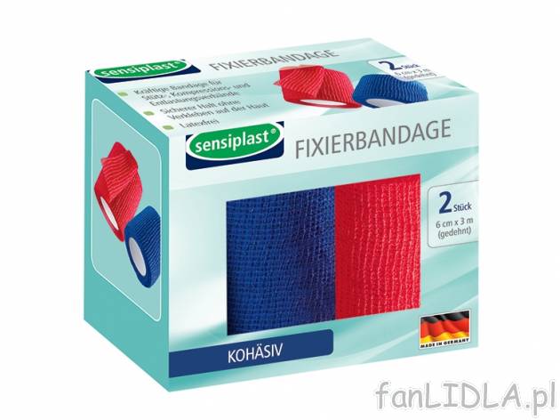 Bandaże elastyczne Sensiplast, cena 6,99 PLN za 1 opak. 
do wyboru: 
- bandaże ...