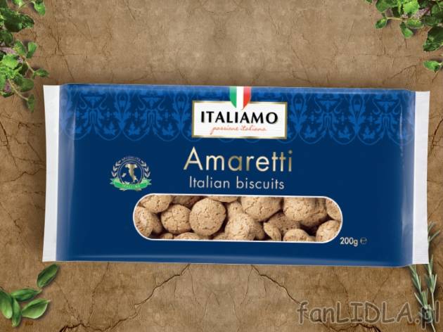 Amaretti , cena 4,99 PLN za 200 g/1 opak., 100g=2,50 PLN.