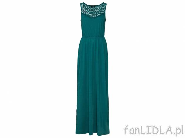 Sukienka maxi , cena 39,99 PLN. Długa sukienka z okrągłym dekoltem, idealna na ...