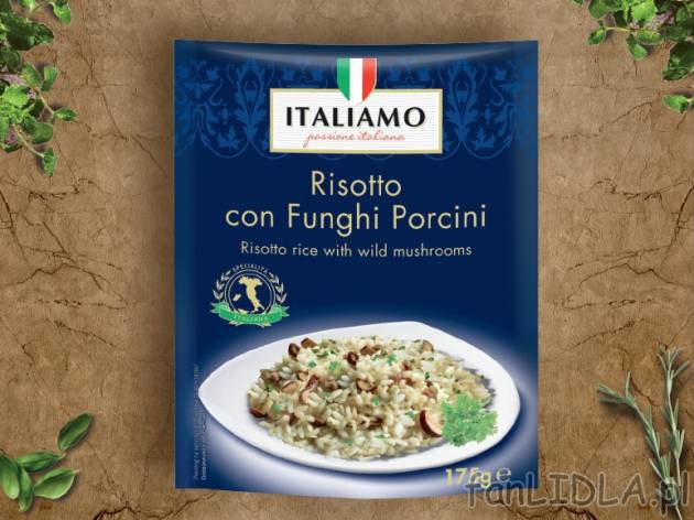 Risotto , cena 3,49 PLN za 175 g/1 opak., 100g=1,99 PLN.