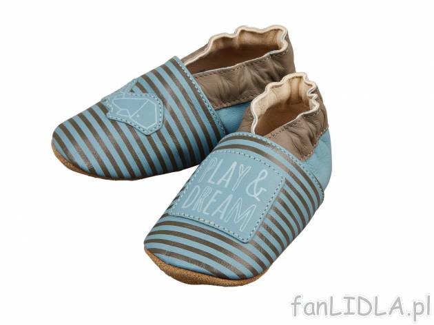 Skórzane buty do raczkowania , cena 24,99 PLN 
- rozmiary: 16-25
- oddychające
- ...