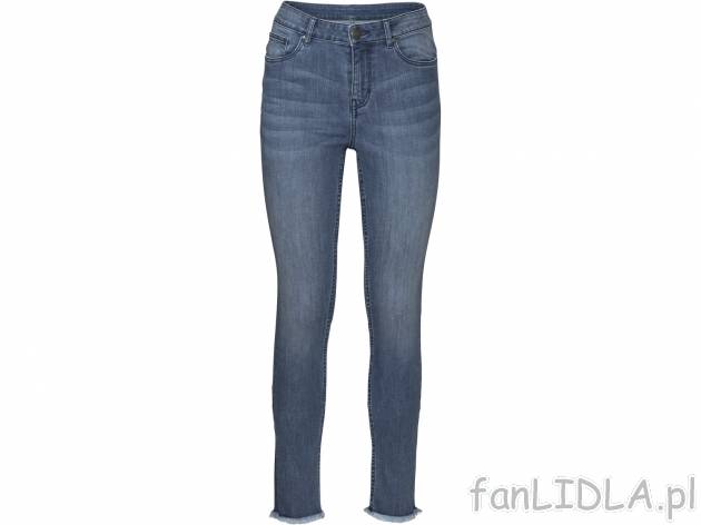 Damskie jeansy , cena 44,99 PLN 
- rozmiary: 34-44 (nie wszystkie wzory dostępne ...