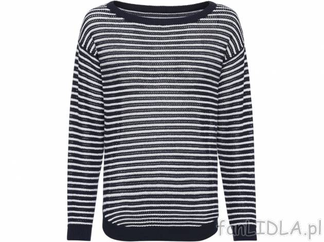 Sweter damski, cena 29,99 PLN 
- 100% bawełny 
- rozmiary: XS-L
- modna struktura ...