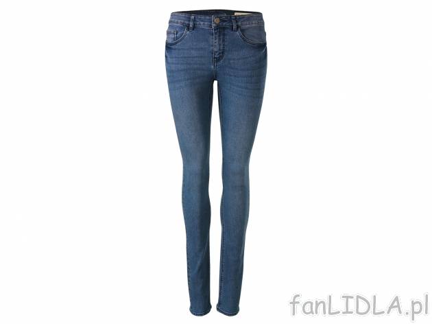 Jeansy damskie marki Esmara, jeansy dopasowane do ciała, cena 37,99 PLN za 1 para ...