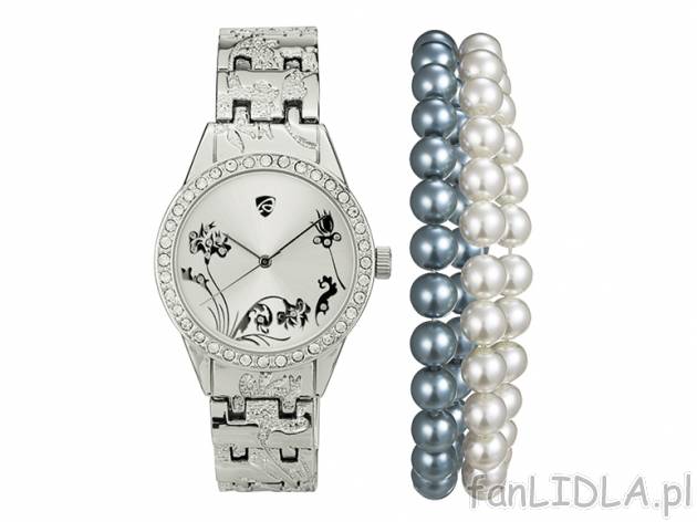 Zestaw: zegarek + bransoletka Auriol, cena 44,99 PLN za 1 szt. 
- 6 wzorów do ...