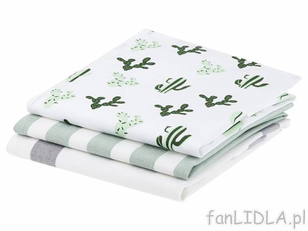 Ręczniki kuchenne, 3 szt.* , cena 4,99 PLN  
-  ok. 50 x 70 cm 
-  100% bawełny