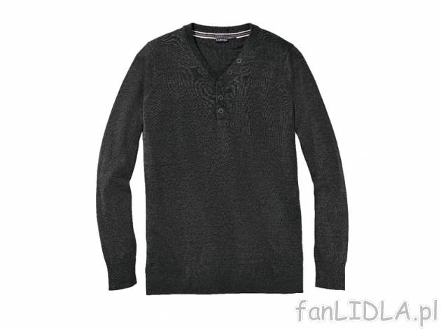 Sweter Livergy, cena 42,99 PLN za 1 szt. 
- rozmiary: S-XL (nie wszystkie wzory ...