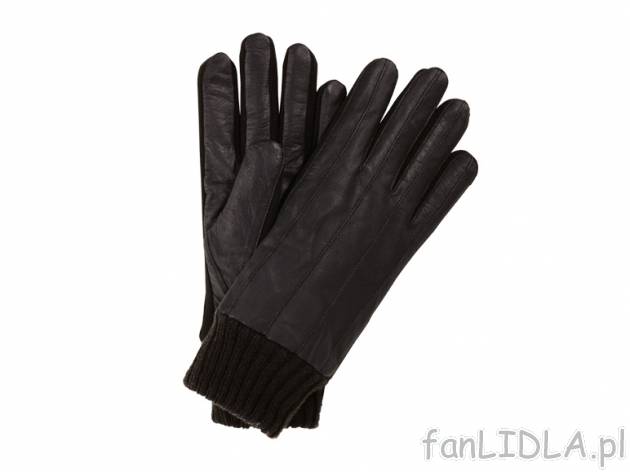 Rękawiczki skórzane Livergy, cena 39,99 PLN za 1 para 
- z wysokiej jakości, ...