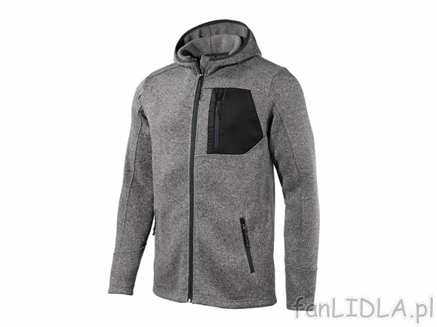 Bluza trekkingowa męska , cena 39,99 PLN za 1 szt. 
- odpowiednio ciepła, zapewniająca ...
