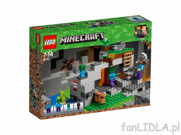 Klocki LEGO® 21141 , cena 74,90 PLN. Lego z serii kultowej gry Minecraft.