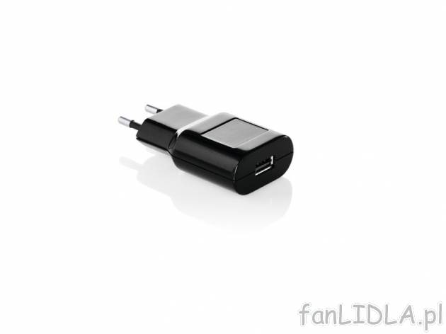 Ładowarka USB , cena 15,99 PLN za 1 szt. 
- kompaktowy adapter do ładowania urządzeń ...