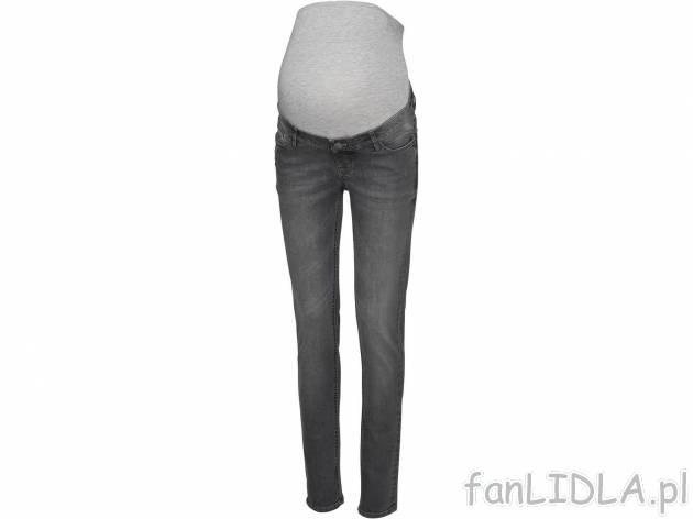 Jeansy ciążowe , cena 44,99 PLN 
- rozmiary: 34-44
- wysoki, elastyczny i miękki ...