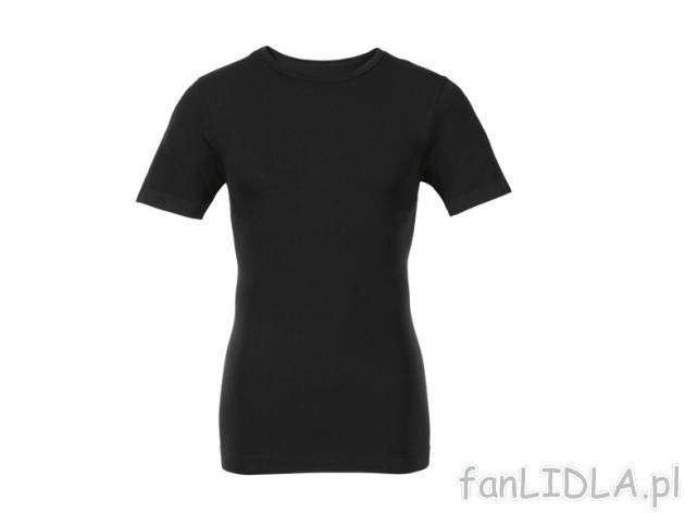 Koszulka bezszwowa Livergy, cena 24,99 PLN za 1 szt. 
- wygodna koszulka o prostym, ...
