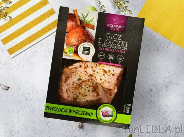 Gourmet Ente Gicz z kaczki do piekarnika , cena 14,00 PLN za 600 g/1 opak., 1 kg=24,98 ...