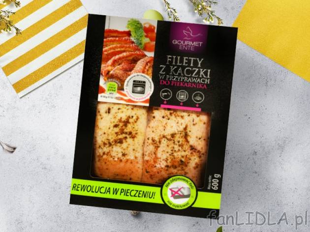 Gourmet Ente Filet z kaczki do piekarnika , cena 19,00 PLN za 600 g/1 opak., 1 kg=33,32 ...