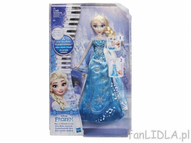 Grająca lalka Elsa , cena 59,90 PLN 
- z efektami świetlnymi
- po naciśnięciu ...