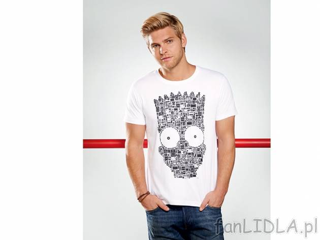 T-shirt męski , cena 24,99 PLN za 1 szt. 
- rozmiary: M-XL 
- 100% bawełna 
- ...