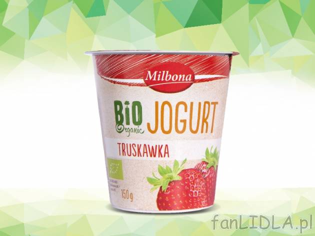 Milbona Bio-jogurt owocowy , cena 0,00 PLN za 150 g/1 opak., 100 g=0,66 PLN. 
- ...