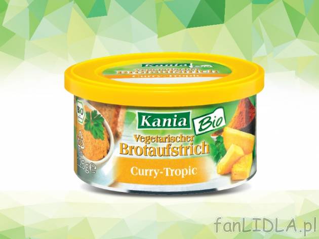 Kania Bio-pasta kanapkowa , cena 4,00 PLN za 125 g/1 opak., 100 g=3,99 PLN. 
- ...