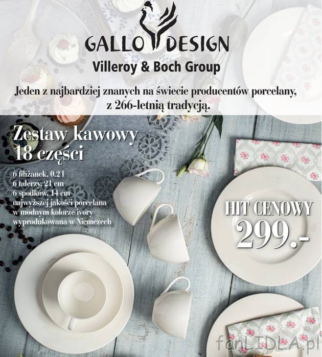 Zestaw Kawowy Porcelana Gallo Design Villeroy Boch Group Kuchnia Fanlidla Pl