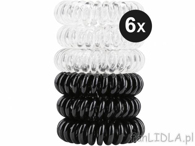 Zestaw spiralnych gumek do włosów , cena 4,99 PLN