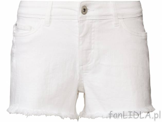 Damskie szorty jeansowe, z poszarpanymi nogawkami , cena 34,99 PLN 
- rozmiary: ...