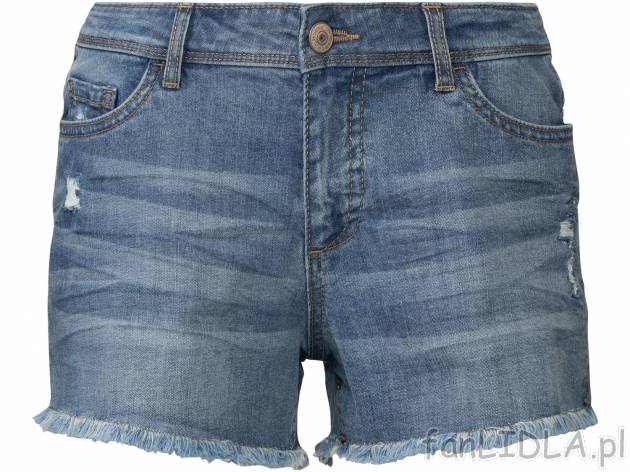 Damskie szorty jeansowe z poszarpanymi nogawkami , cena 34,99 PLN 
- rozmiary: ...