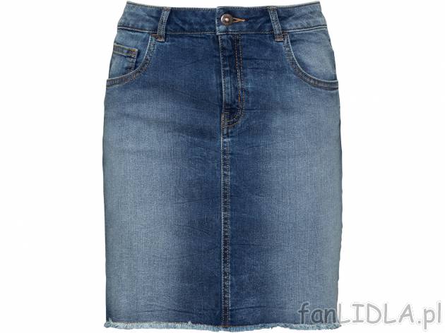 Spódnica jeansowa , cena 34,99 PLN 
- 98% bawełny, 2% elastanu (Lycra®)
- rozmiary: ...