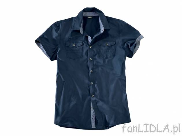 Koszula SLIM FIT z krótkim rękawem Livergy, cena 39,99 PLN za 1 szt. 
- rozmiary: ...