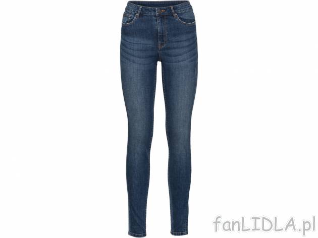 Damskie spodnie jeansowe o dopasowanym kroju , cena 44,99 PLN 
- rozmiary: 34-46 ...