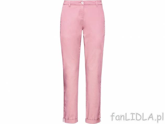 Damskie spodnie chino , cena 44,99 PLN 
- rozmiary: 34-46 (nie wszystkie wzory ...