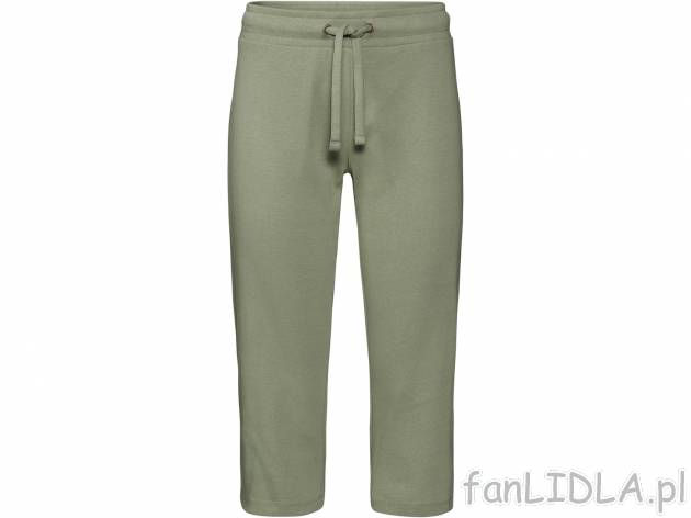Damskie spodnie 3/4 z bawełny , cena 24,99 PLN 
- 100% bawełny 
- rozmiary: ...