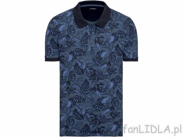 Koszulka polo , cena 29,99 PLN. Męska koszulka w kwiecisty wzór. 
- rozmiary: ...