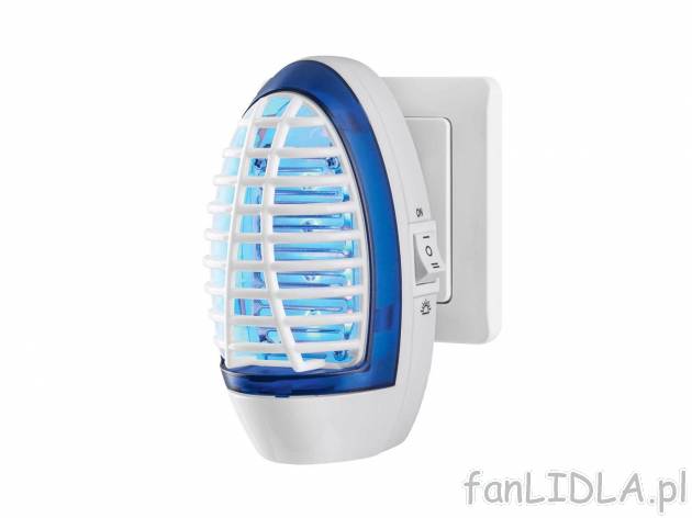 Lampa owadobójcza LED , cena 19,99 PLN 
- niebieskie światło UVA zwabia  komary ...