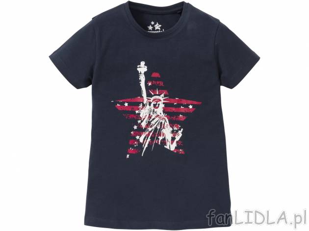 T-shirt młodzieżowy , cena 12,99 PLN  
-  rozmiary: 122-164
-  100% bawełny