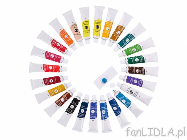 Farby, różne rodzaje , cena 19,99 PLN za 1 opak. 
- do wyboru: farby olejne (24szt.), ...