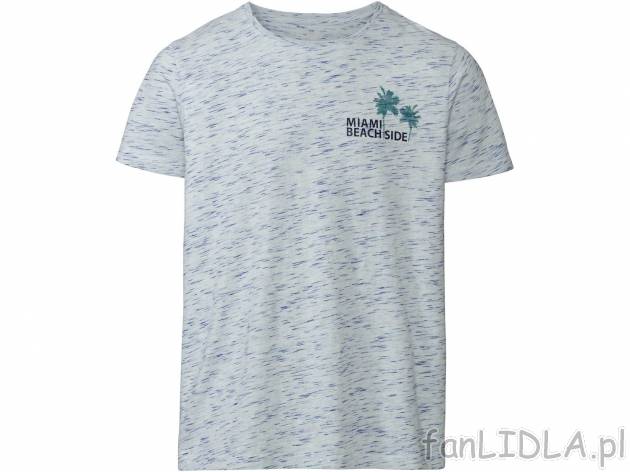 T-shirt , cena 19,99 PLN  
-  rozmiary: M-XL
-  wysoka zawartość bawełny