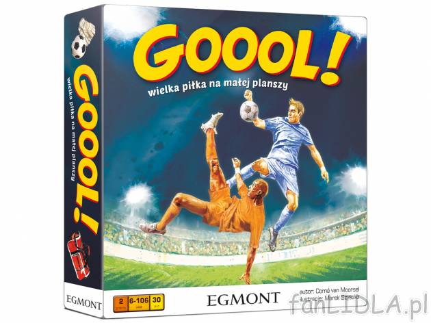 Gra planszowa GOOOL! , cena 29,99 PLN za 1 opak. Gra Goool! - wielka piłka na małej ...