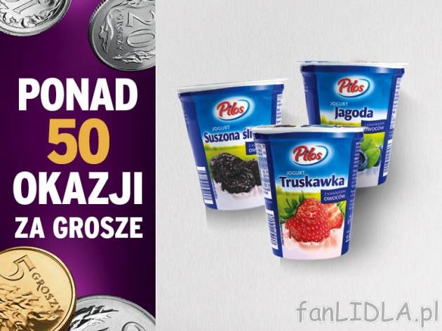 Pilos Jogurt owocowy 2,6% , cena 0,00 PLN za 150 g/1 szt., 100g=0,39 PLN.