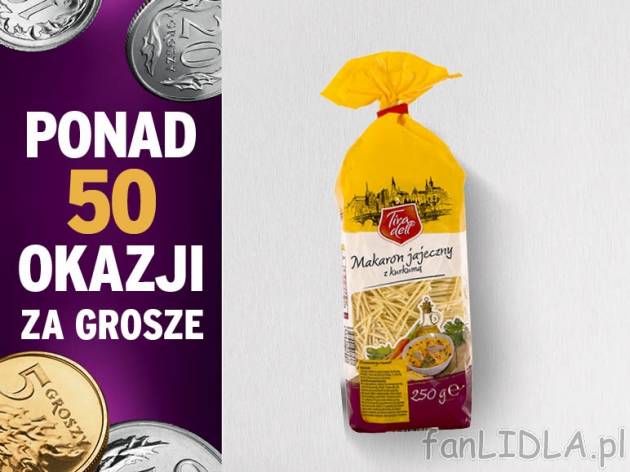 Tiradell Makaron 2-jajeczny krajanka , cena 0,00 PLN za 250 g/1 opak, 100 g=0,36 PLN.