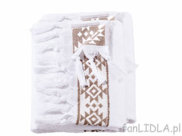 Ręcznik z frędzlami , cena 10,00 PLN za 1 opak. 
- 50 x 100 cm, 2 szt. lub 70 ...