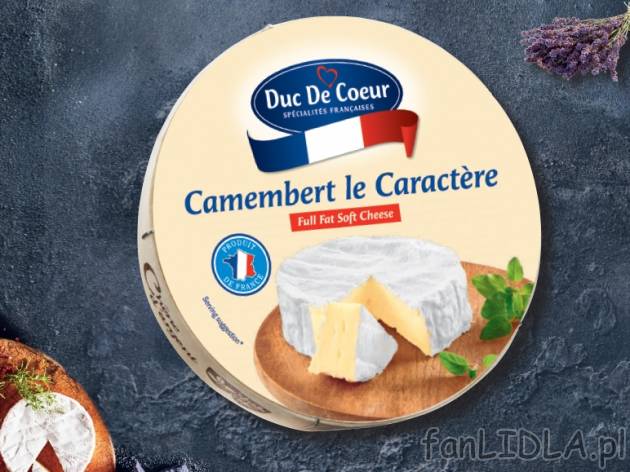 Talarki z sera koziego, ser z niebieską pleśnią lub Camembert le Caractere , ...