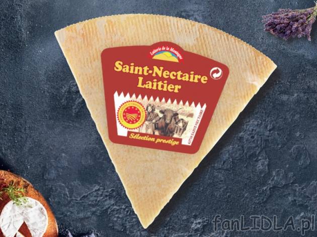 Ser Saint-Nectaire Laitier , cena 12,00 PLN za 300 g/1 opak., 1 kg=43,30 PLN.