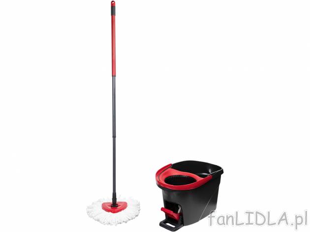 Mop obrotowy Easy Wring & Clean , cena 99,00 PLN 
- zestaw: wiadro + mop obrotowy
- ...